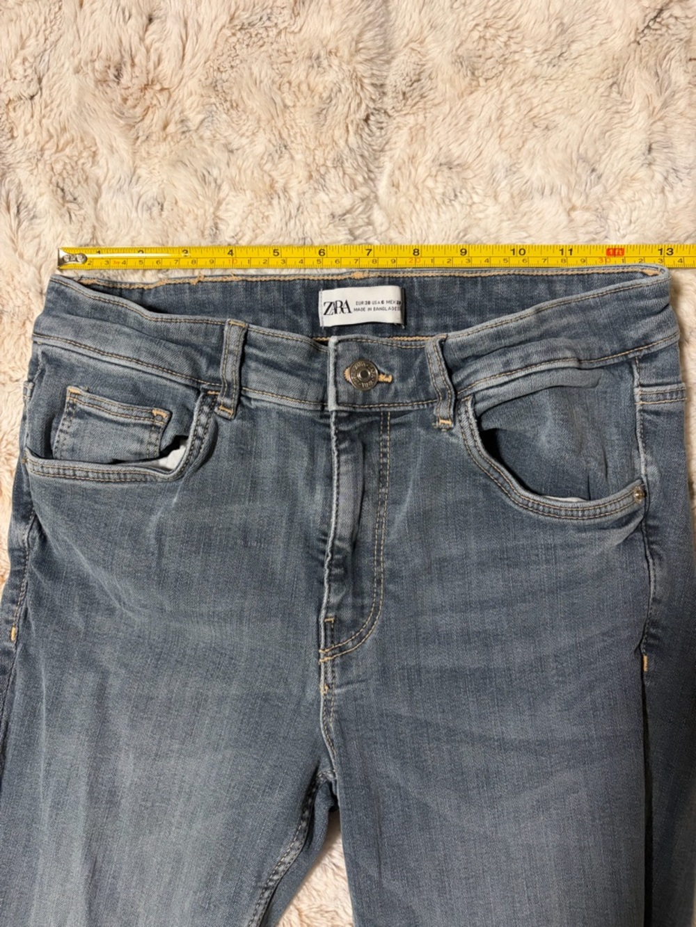 Zara Medium Wash Skinny Jeans Women’s Size 6 - Picture 2 of 5